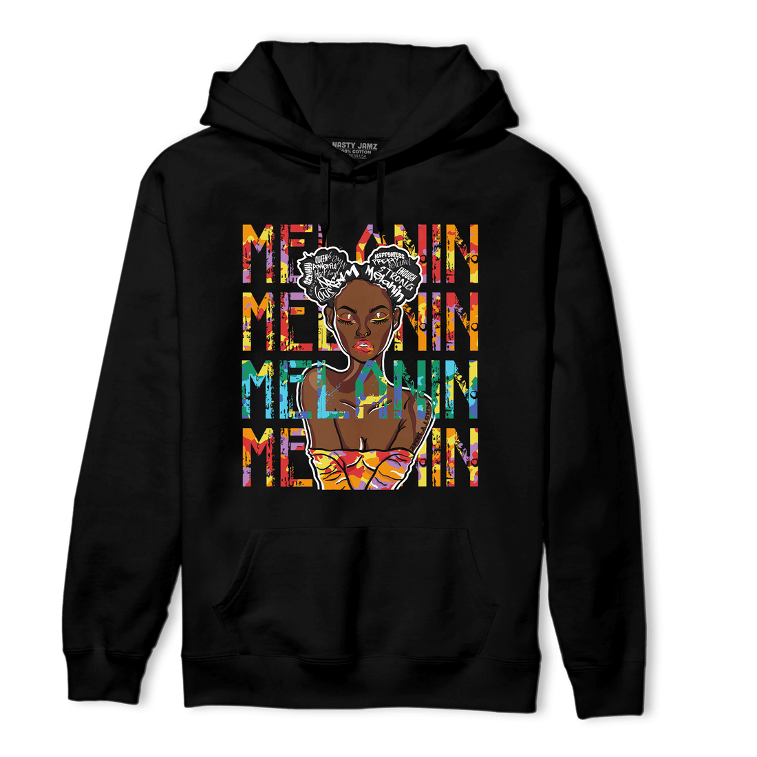 Mid GS Six Championships 1s Hoodie Match Melanin Girl - NastyJamz