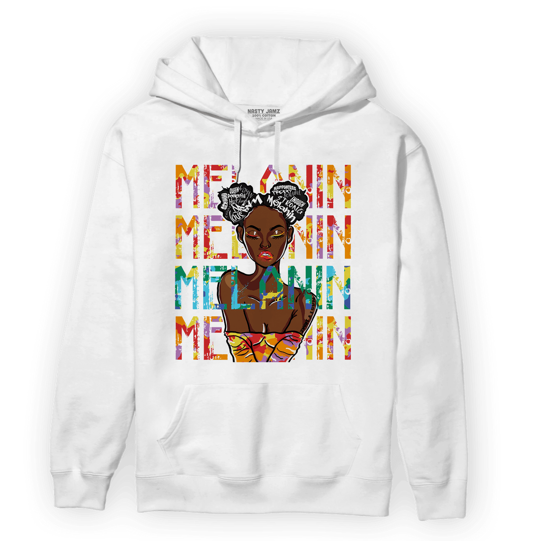 Mid GS Six Championships 1s Hoodie Match Melanin Girl - NastyJamz