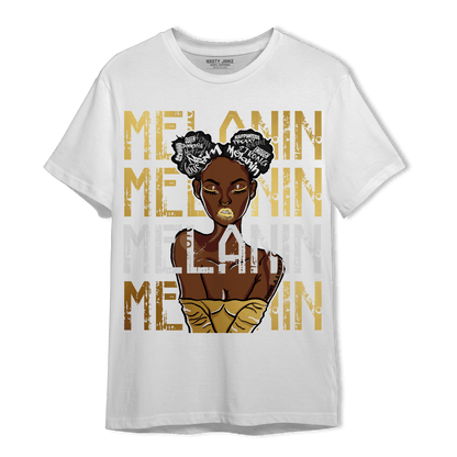 Mid SE Black Gold 1s T Shirt Match Melanin Girl - NastyJamz