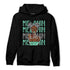 Green Glow 3s Hoodie Match Melanin Girl - NastyJamz