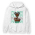 Green Glow 3s Hoodie Match Melanin Girl - NastyJamz