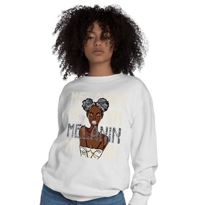 Off Noir 3s Sweatshirt Match Melanin Girl - NastyJamz