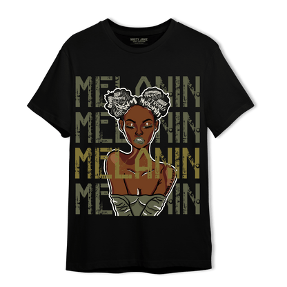 SE Craft Medium Olive 4s T Shirt Match Melanin Girl - NastyJamz