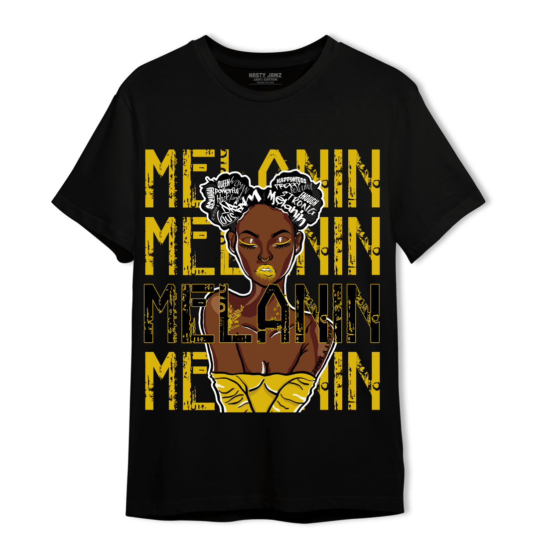 Thunder 4s T Shirt Match Melanin Girl - NastyJamz