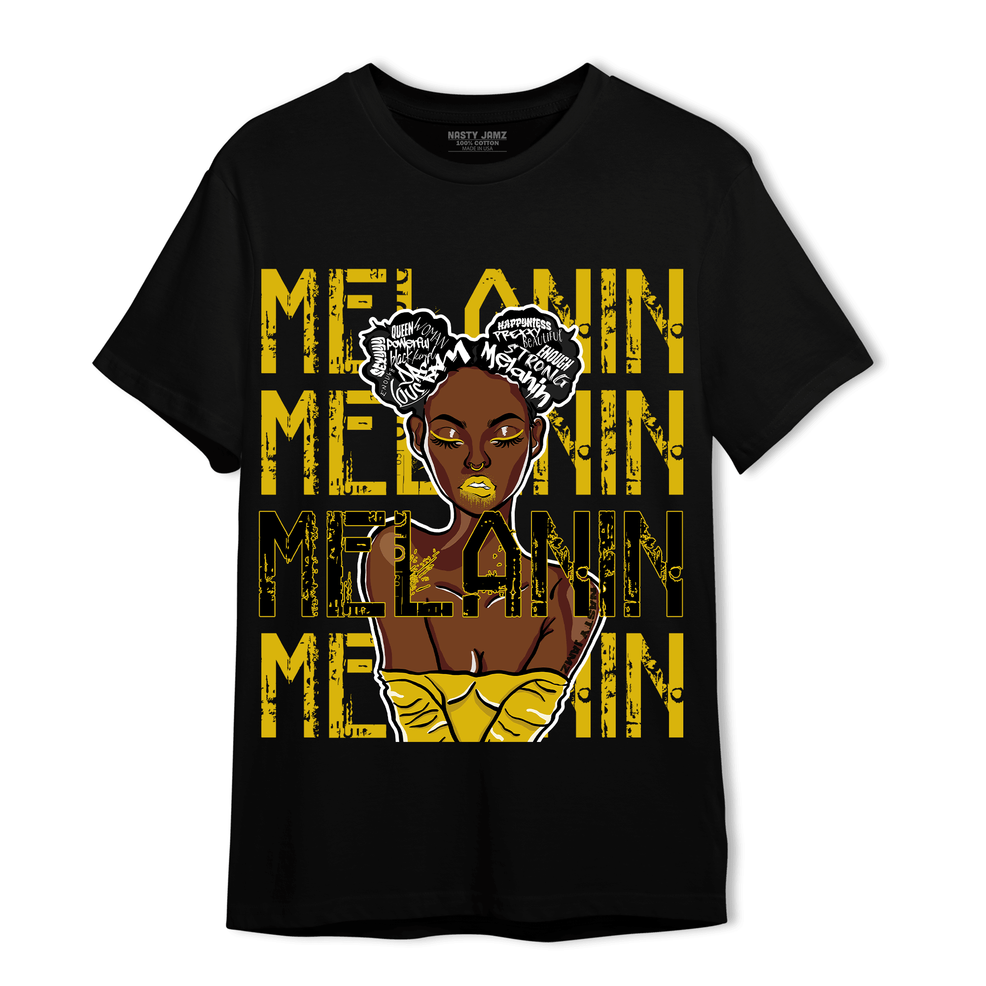 Thunder 4s T Shirt Match Melanin Girl - NastyJamz