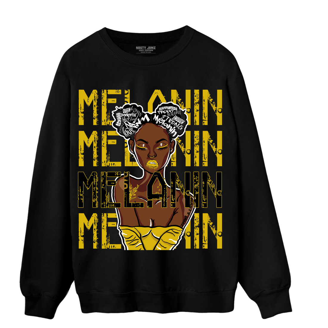 Thunder 4s Sweatshirt Match Melanin Girl - NastyJamz