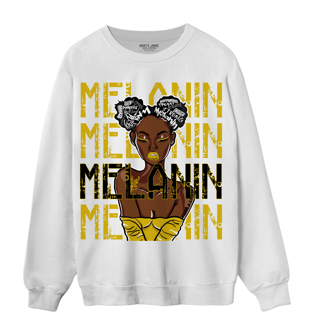 Thunder 4s Sweatshirt Match Melanin Girl - NastyJamz