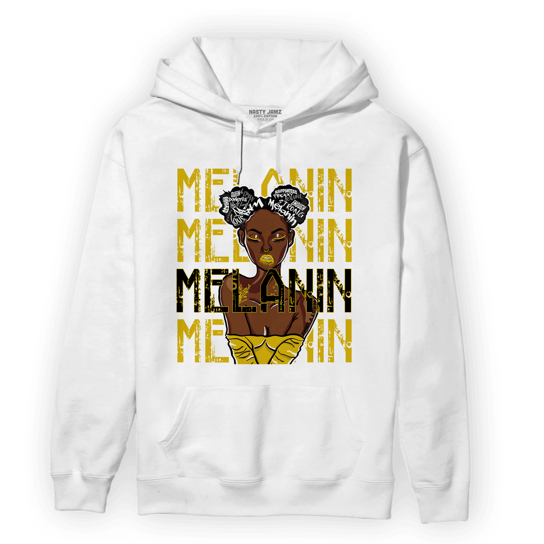 Thunder 4s Hoodie Match Melanin Girl - NastyJamz