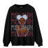 Burgundy 5s Sweatshirt Match Melanin Girl - NastyJamz
