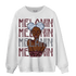 Burgundy 5s Sweatshirt Match Melanin Girl - NastyJamz