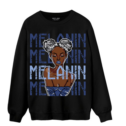 Midnight Navy 5s Sweatshirt Match Melanin Girl - NastyJamz