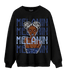 Midnight Navy 5s Sweatshirt Match Melanin Girl - NastyJamz