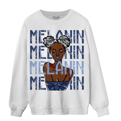 Midnight Navy 5s Sweatshirt Match Melanin Girl - NastyJamz