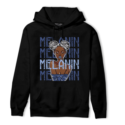 Midnight Navy 5s Hoodie Match Melanin Girl - NastyJamz
