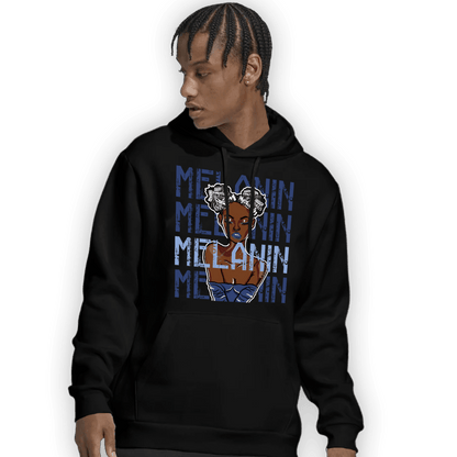 Midnight Navy 5s Hoodie Match Melanin Girl - NastyJamz