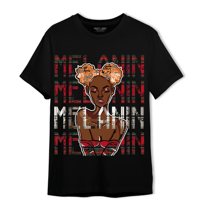 Plaid 5s T Shirt Match Melanin Girl - NastyJamz