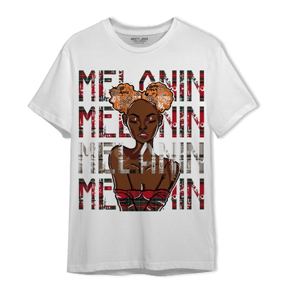 Plaid 5s T Shirt Match Melanin Girl - NastyJamz