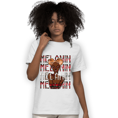 Plaid 5s T Shirt Match Melanin Girl - NastyJamz