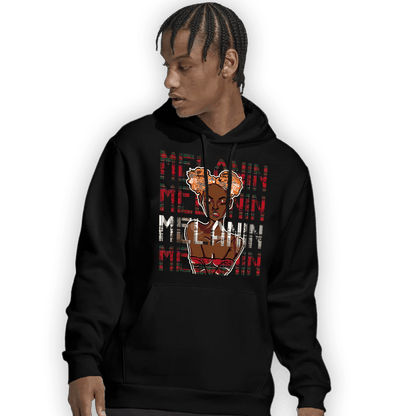 Plaid 5s Hoodie Match Melanin Girl - NastyJamz