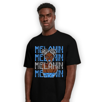 University Blue 5s T Shirt Match Melanin Girl - NastyJamz