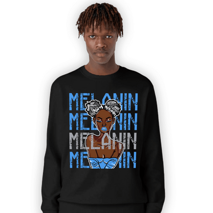 University Blue 5s Sweatshirt Match Melanin Girl - NastyJamz