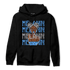 University Blue 5s Hoodie Match Melanin Girl - NastyJamz