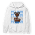 University Blue 5s Hoodie Match Melanin Girl - NastyJamz