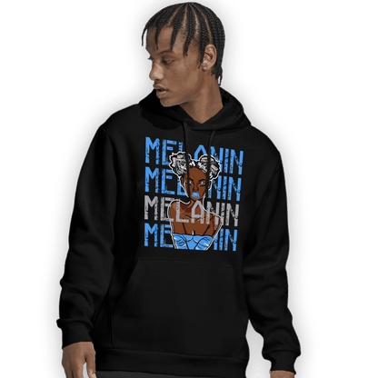 University Blue 5s Hoodie Match Melanin Girl - NastyJamz