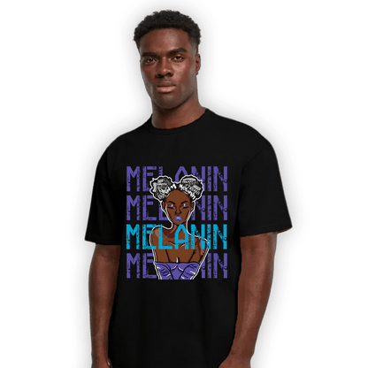 Aqua 6s T Shirt Match Melanin Girl - NastyJamz
