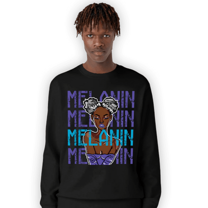 Aqua 6s Sweatshirt Match Melanin Girl - NastyJamz