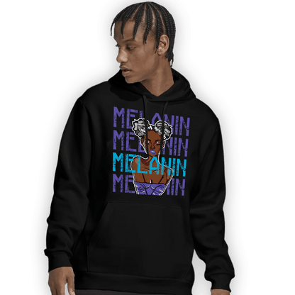 Aqua 6s Hoodie Match Melanin Girl - NastyJamz