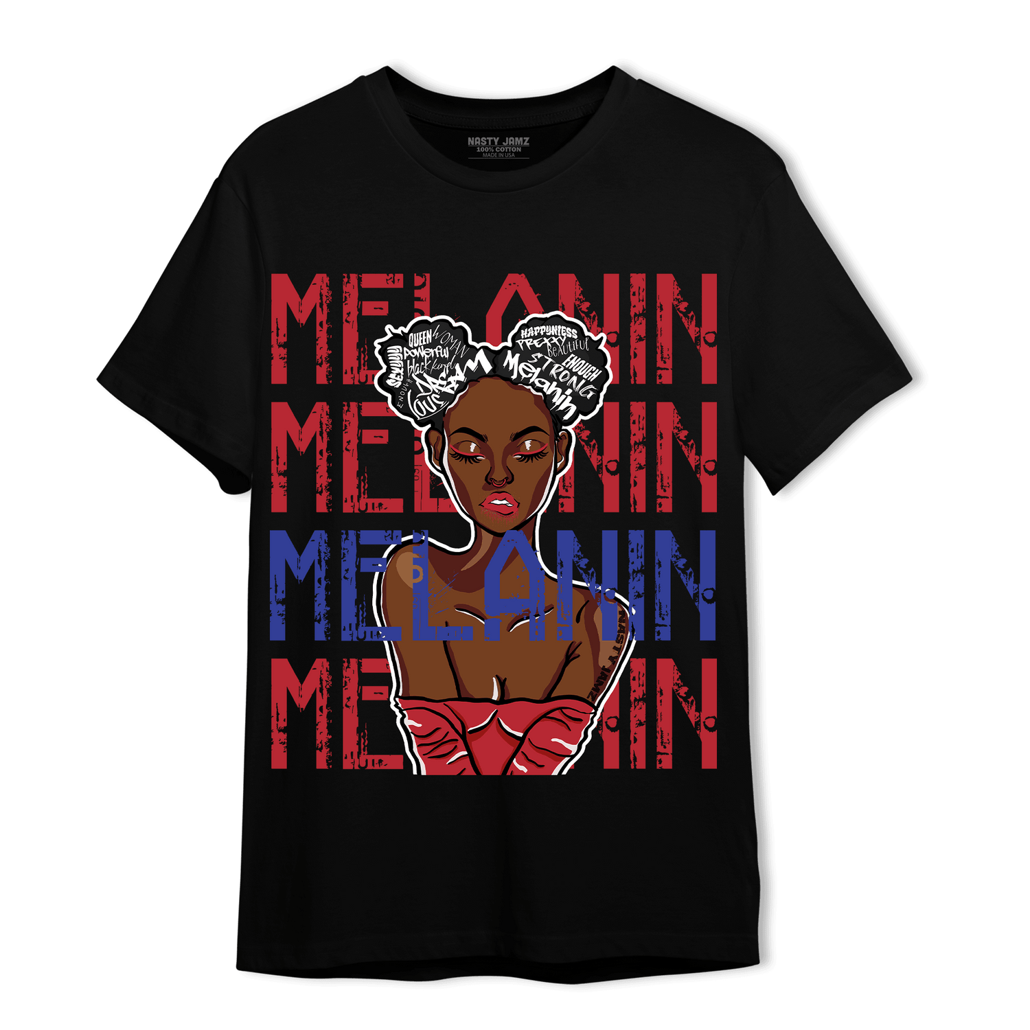Playoffs 8s T Shirt Match Melanin Girl - NastyJamz