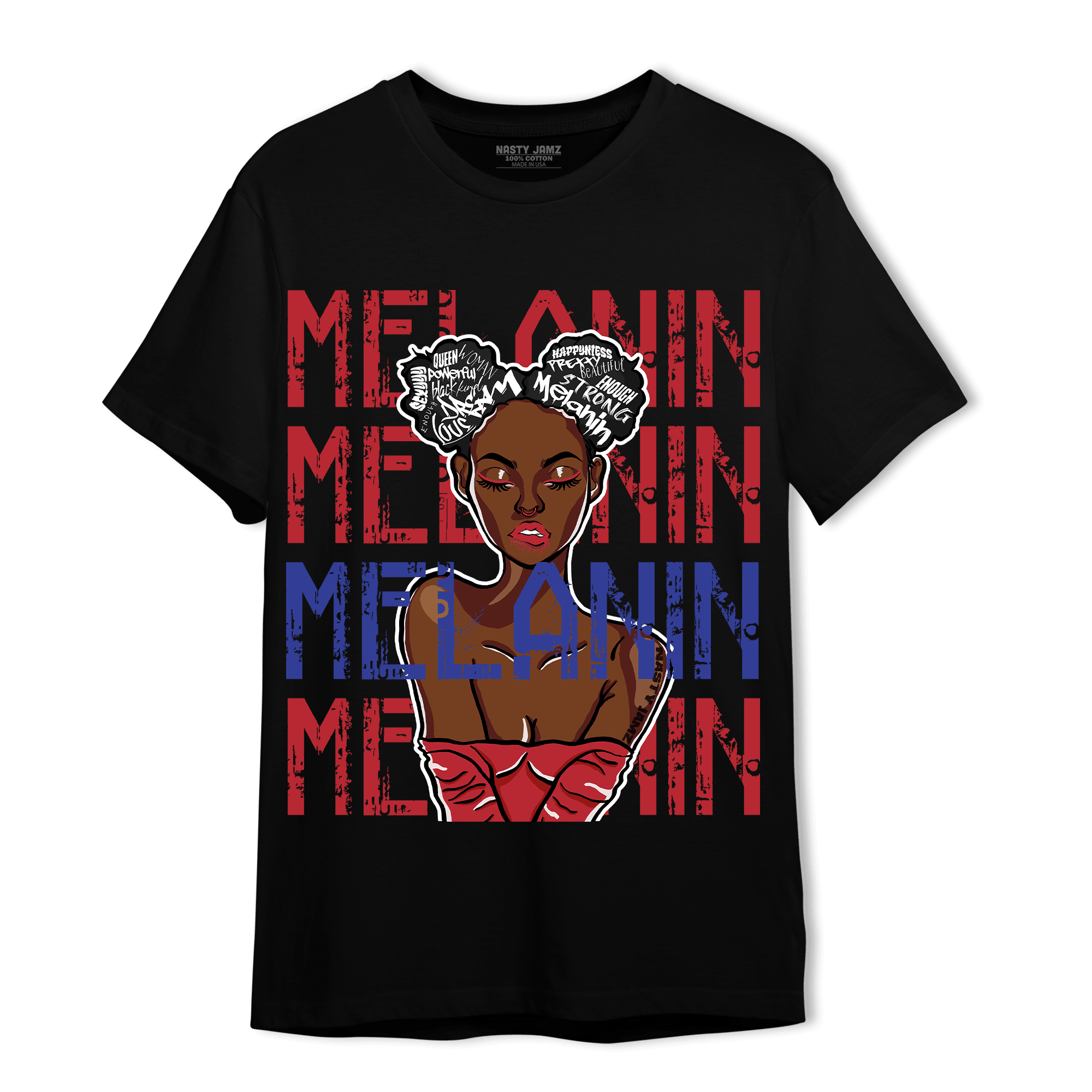 Playoffs 8s T Shirt Match Melanin Girl - NastyJamz