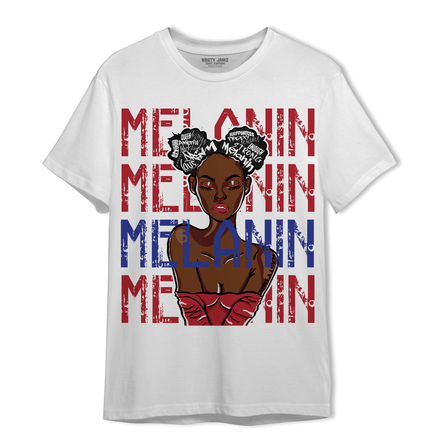Playoffs 8s T Shirt Match Melanin Girl - NastyJamz