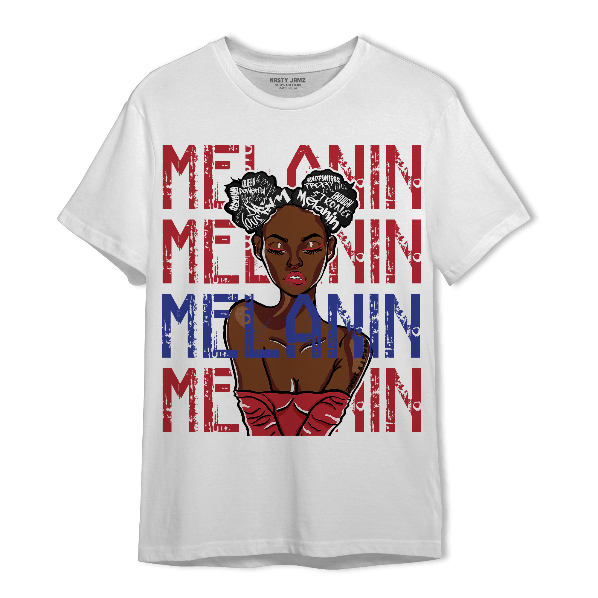 Playoffs 8s T Shirt Match Melanin Girl - NastyJamz