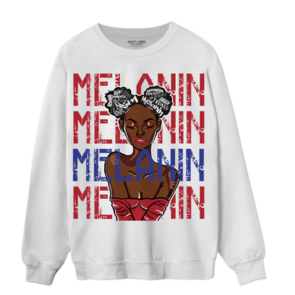Playoffs 8s Sweatshirt Match Melanin Girl - NastyJamz