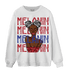 Playoffs 8s Sweatshirt Match Melanin Girl - NastyJamz