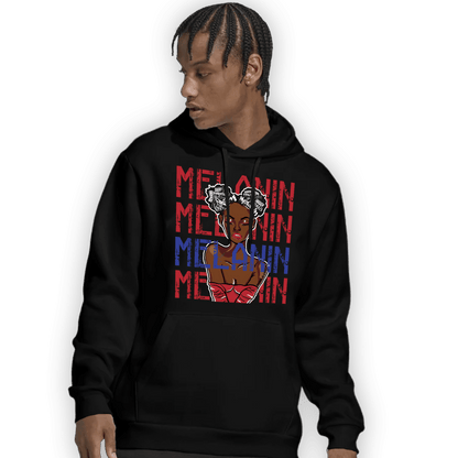 Playoffs 8s Hoodie Match Melanin Girl - NastyJamz