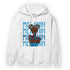 Powder Blue 9s Hoodie Match Melanin Girl - NastyJamz