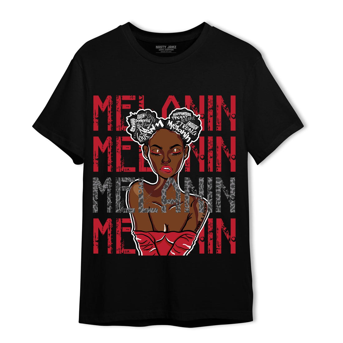 Spizike Low Bred T Shirt Match Melanin Girl - NastyJamz