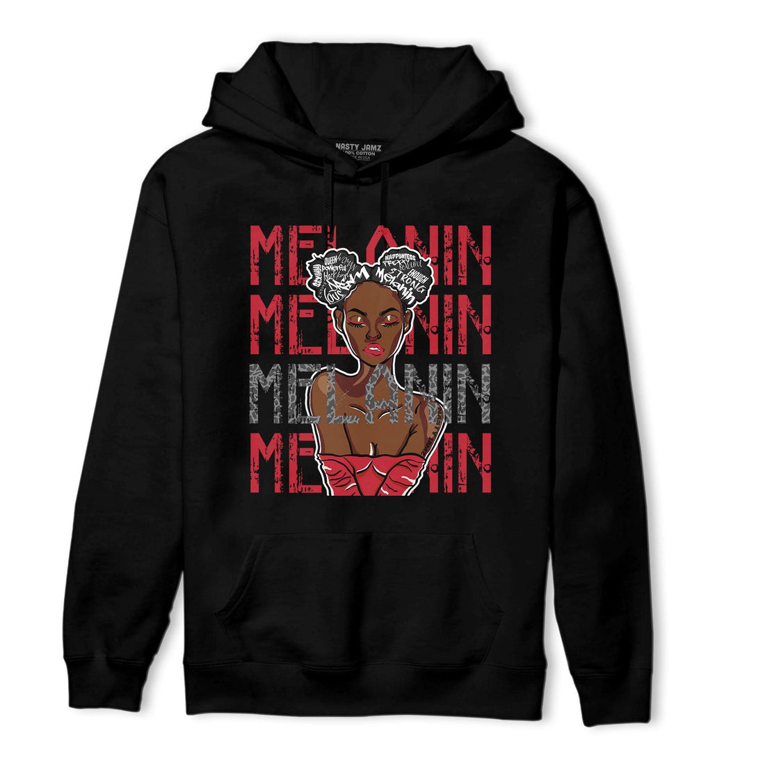Spizike Low Bred Hoodie Match Melanin Girl - NastyJamz
