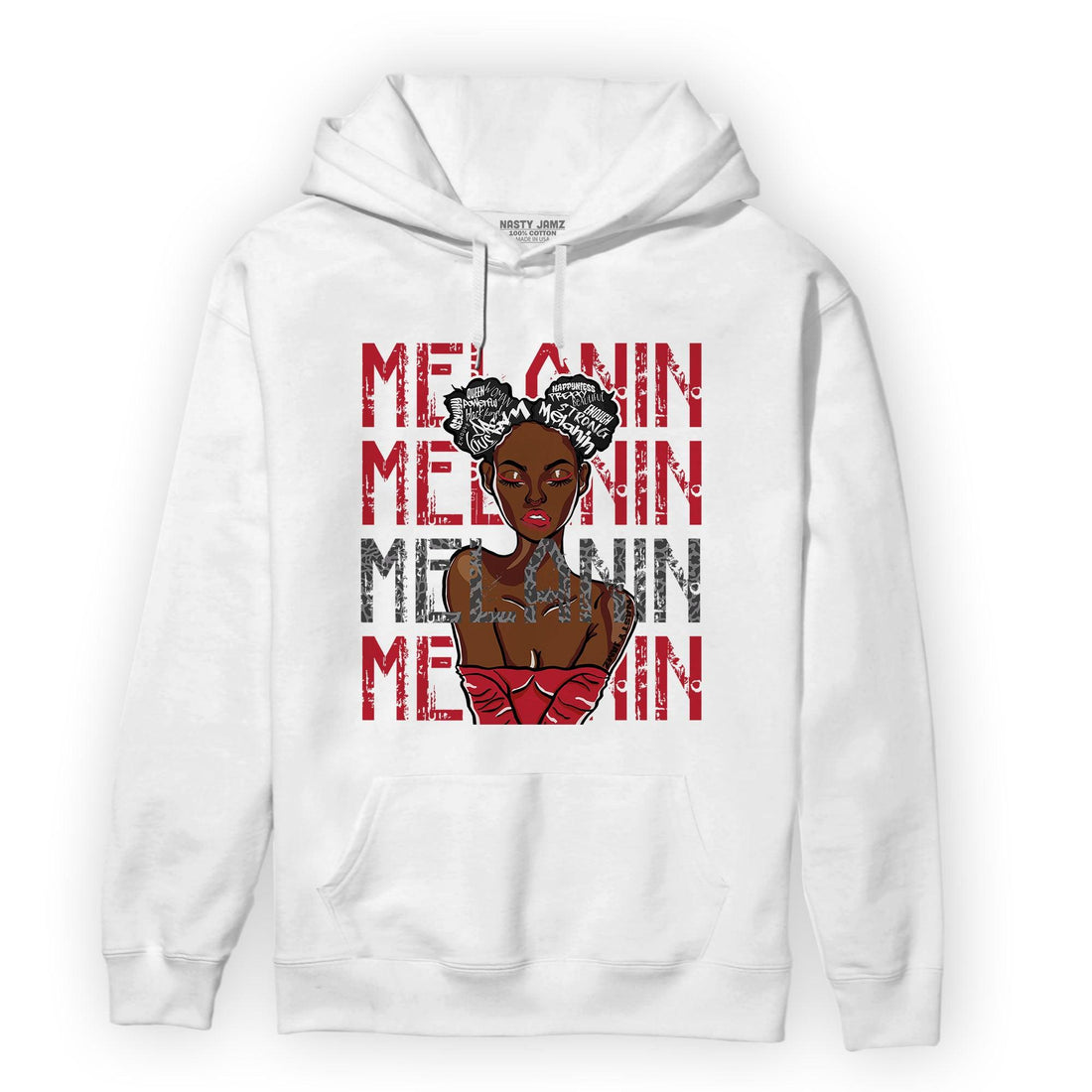 Spizike Low Bred Hoodie Match Melanin Girl - NastyJamz