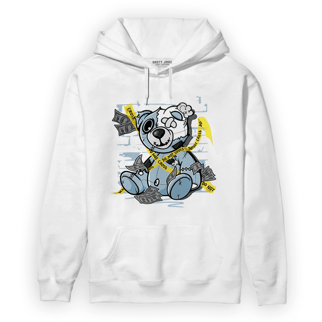 Blue Grey 13s Hoodie Match Money BER - NastyJamz