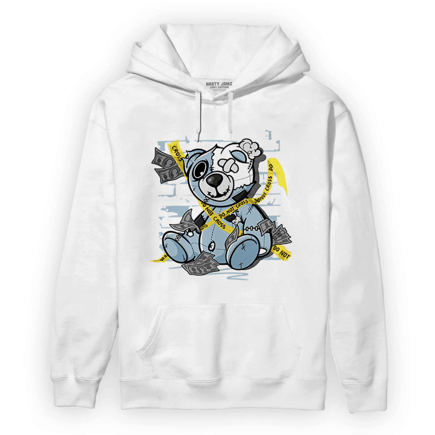 Blue Grey 13s Hoodie Match Money BER - NastyJamz