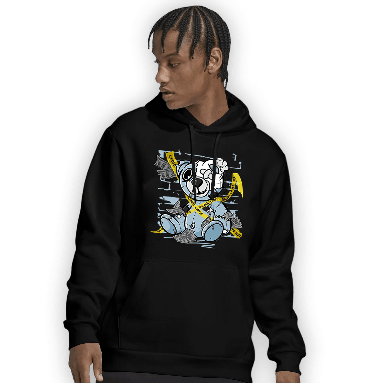 Blue Grey 13s Hoodie Match Money BER - NastyJamz