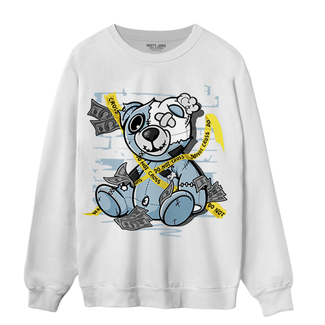 Blue Grey 13s Sweatshirt Match Money BER - NastyJamz