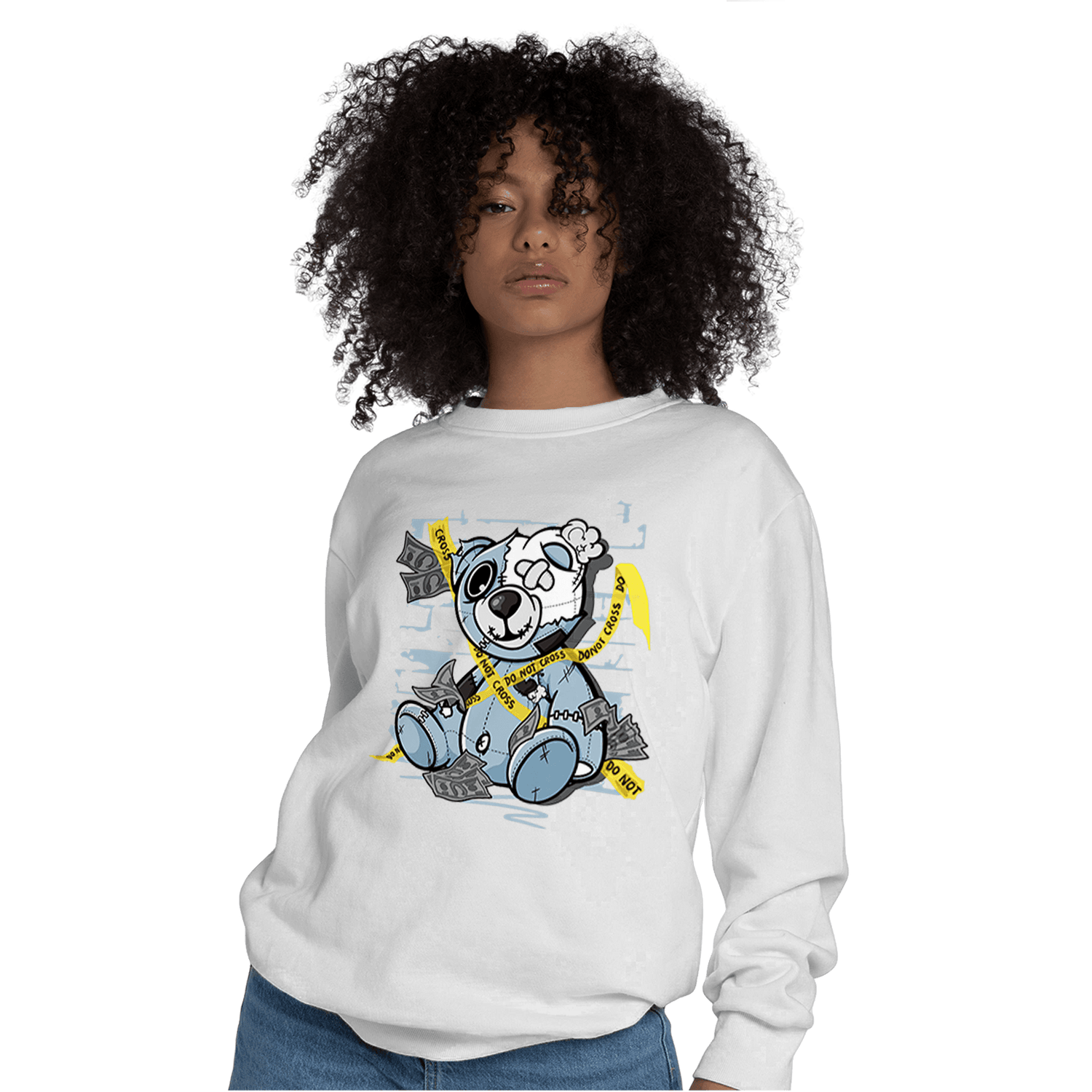 Blue Grey 13s Sweatshirt Match Money BER - NastyJamz