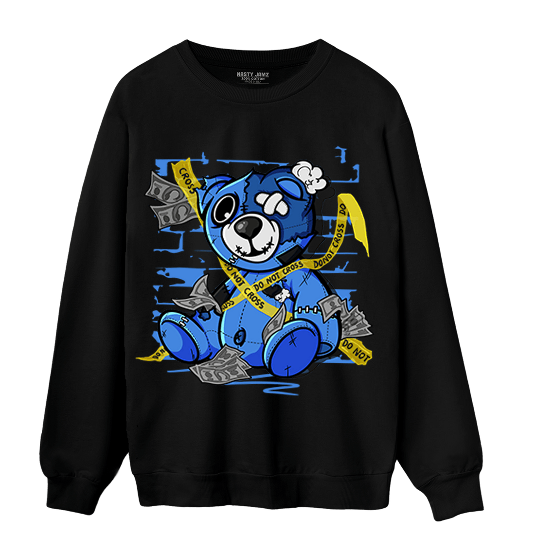 University Blue Toe 1s Sweatshirt Match Money BER - NastyJamz