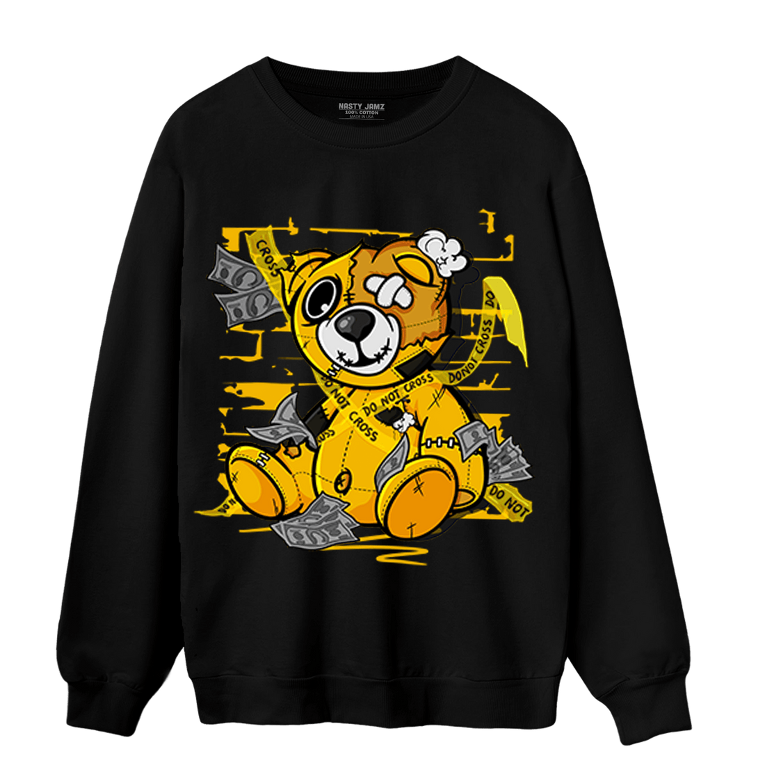 Yellow Ochre 1s Sweatshirt Match Money BER - NastyJamz