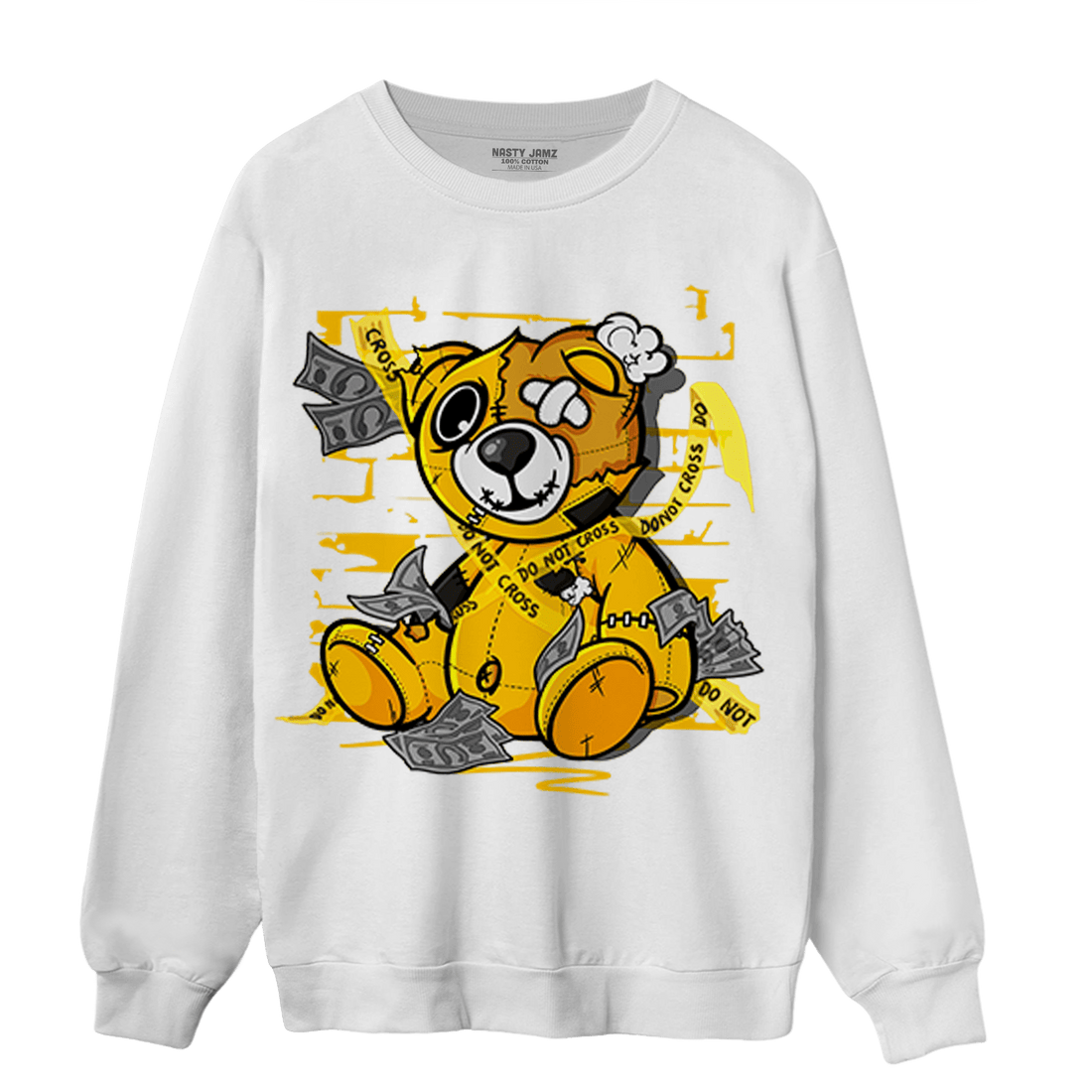 Yellow Ochre 1s Sweatshirt Match Money BER - NastyJamz